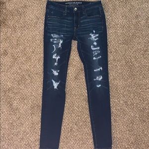 American Eagle ripped jeans.